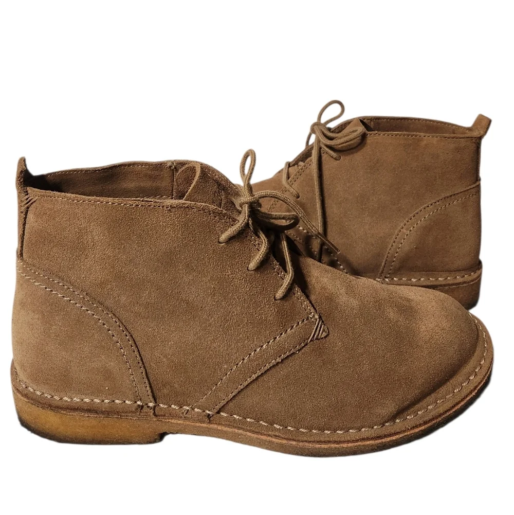 LL Bean Suede Classic Desert Chukka Boots Size 10 Wide EUC